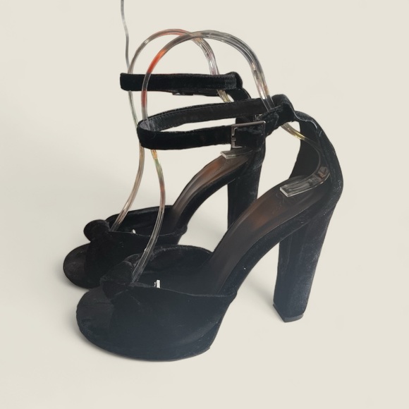 JOIE  Velvet Platform Heels - Picture 6 of 8